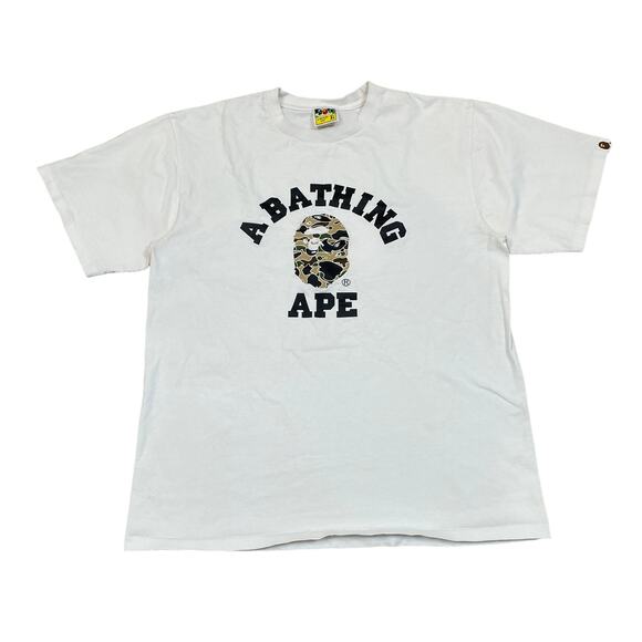 A Bathing Ape BAPE College Camo T Shirt Men's XL Streetwear